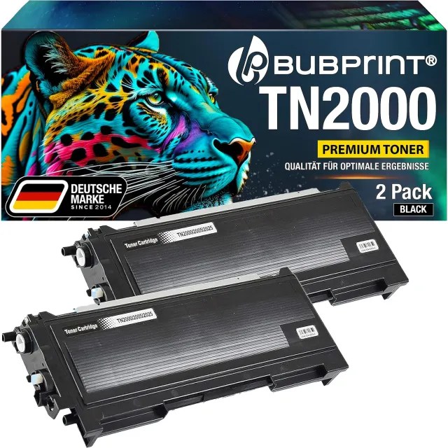 Bubprint TN-2000 Toner Schwarz für Brother kompatibel