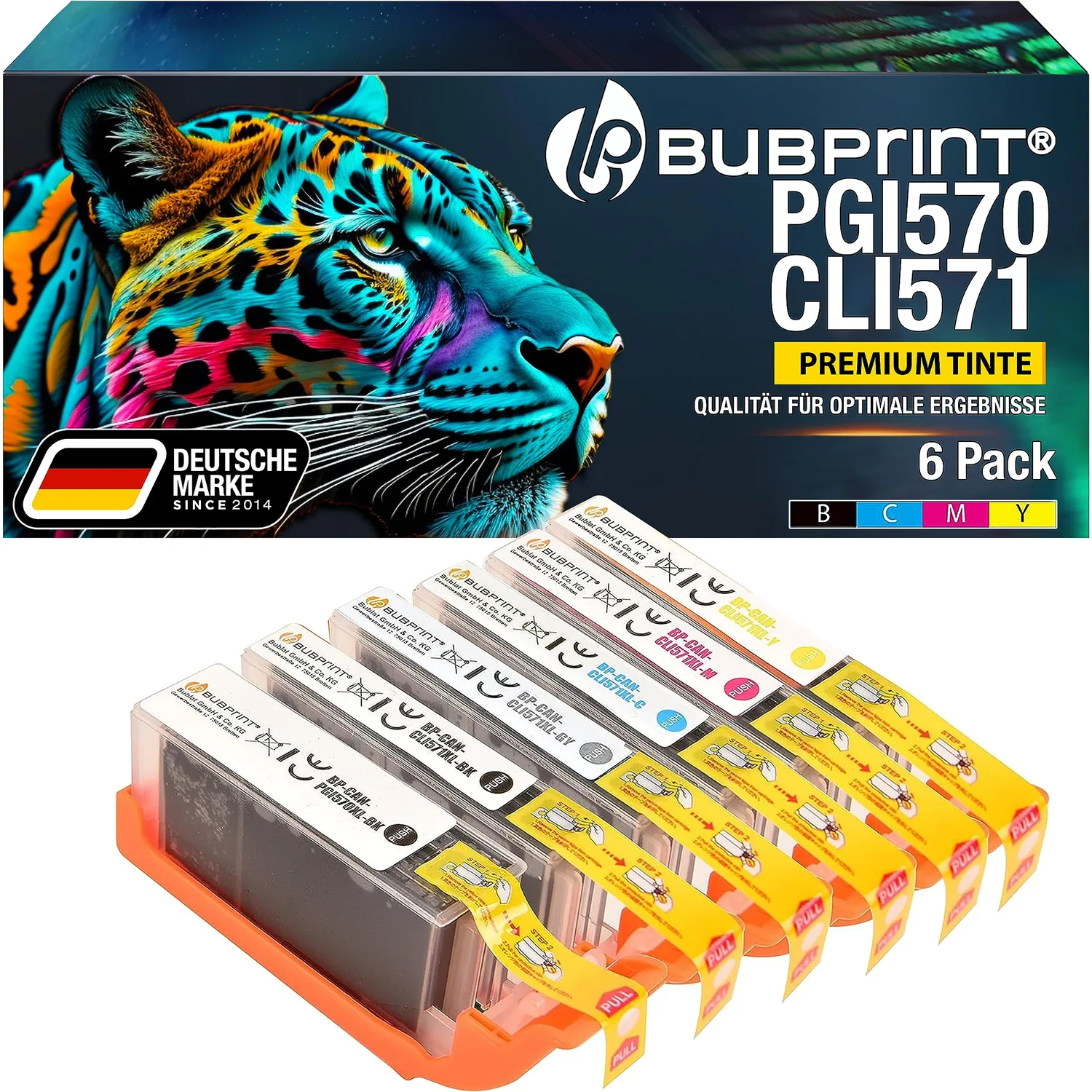 Bubprint PGI-570 CLI-571 XL Druckerpatronen kompatibel