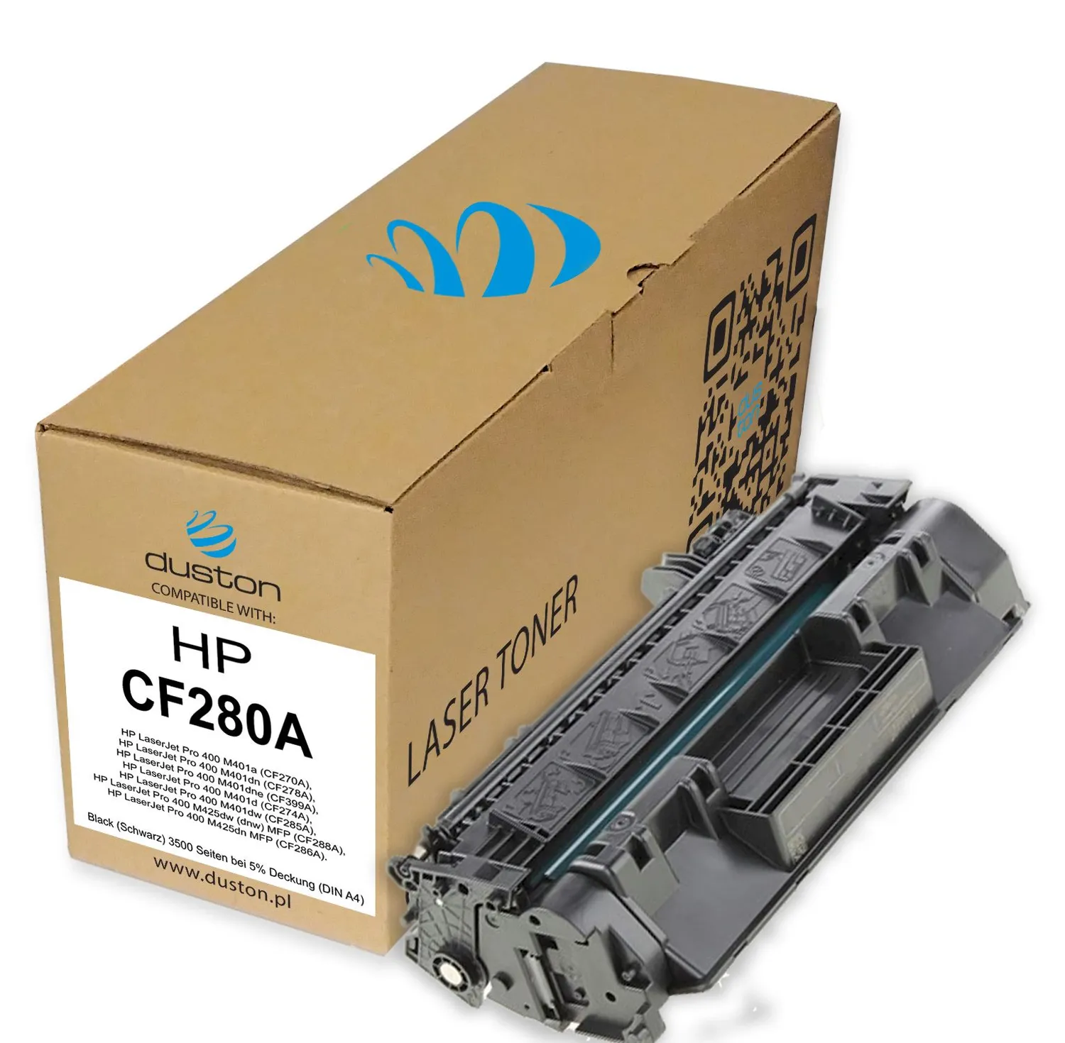 Duston Toner Schwarz 5er Pack kompatibel
