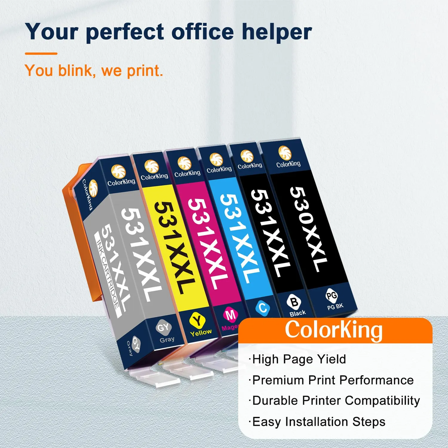 ColorKing PGI-530 XXL CLI-531 XXL Druckerpatronen 6er-Pack kompatibel