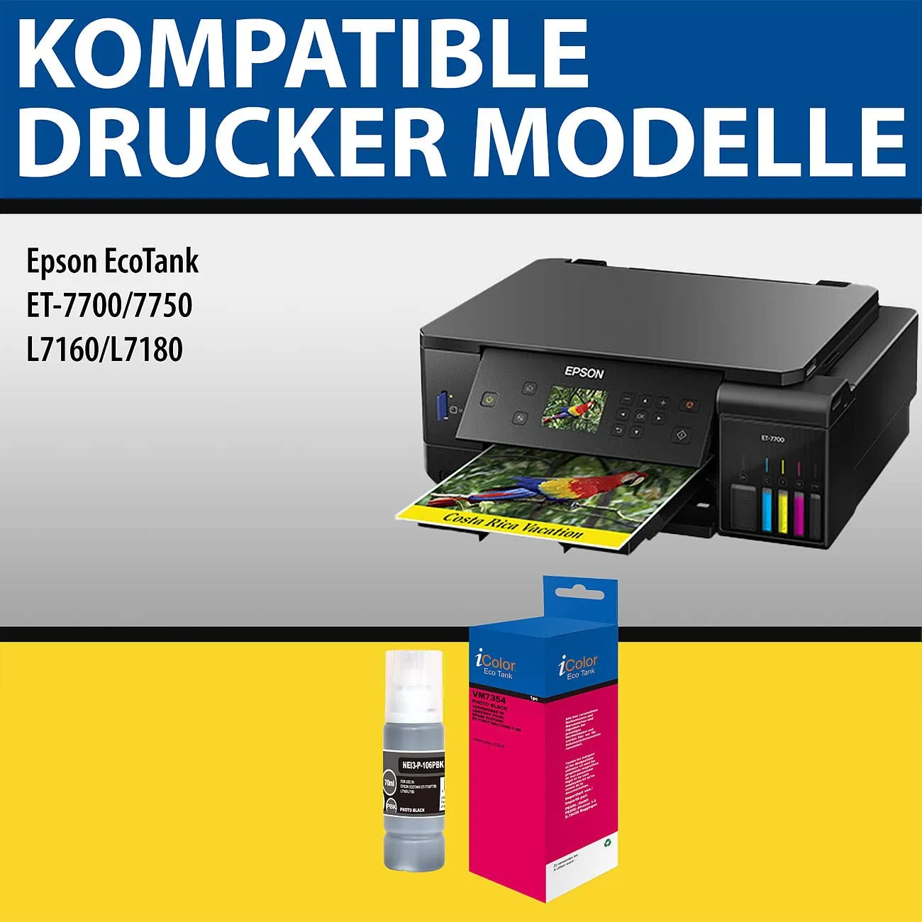 iColor 106-Serie Nachfülltinte für Epson EcoTank