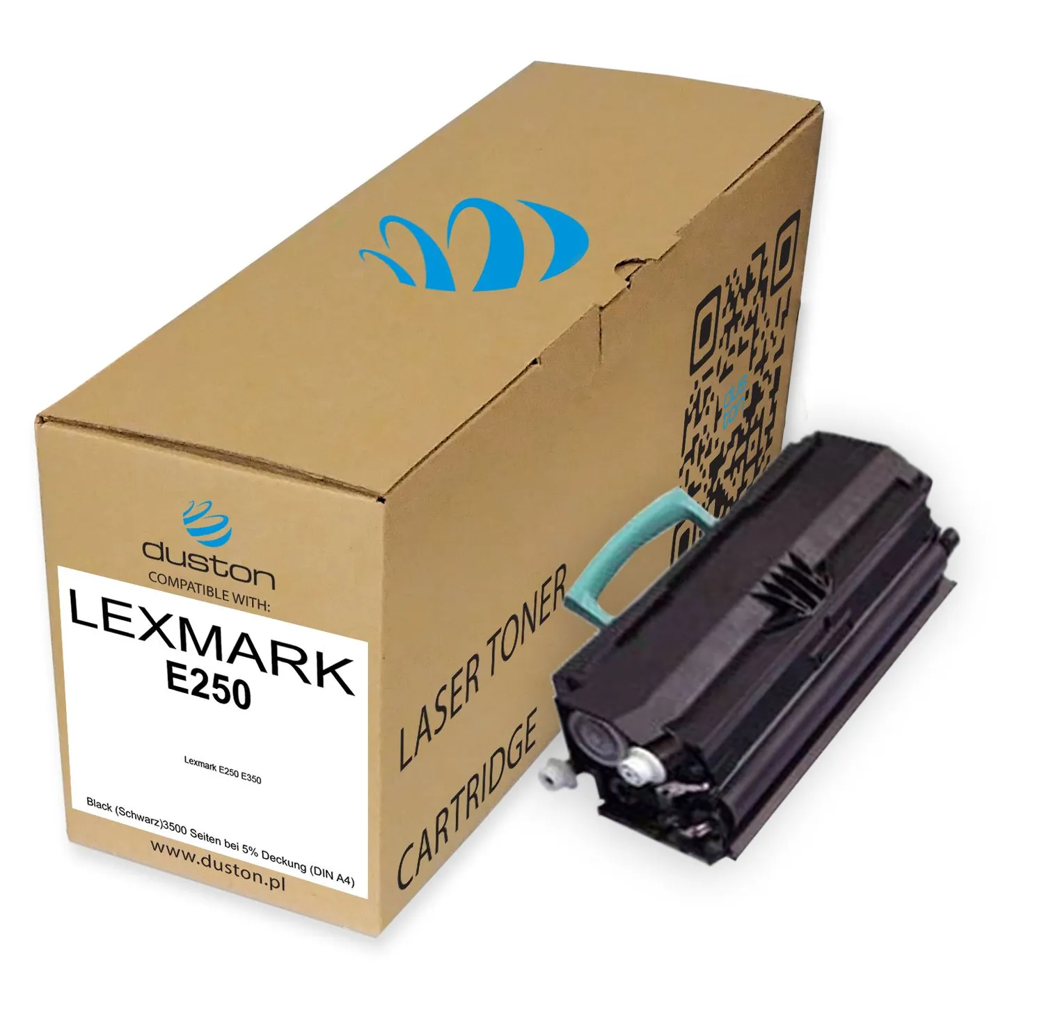 Duston E250 E250A21E Toner Schwarz für Lexmark E250 E350