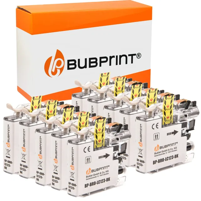 Bubprint LC-123 Druckerpatronen 10er-Set kompatibel