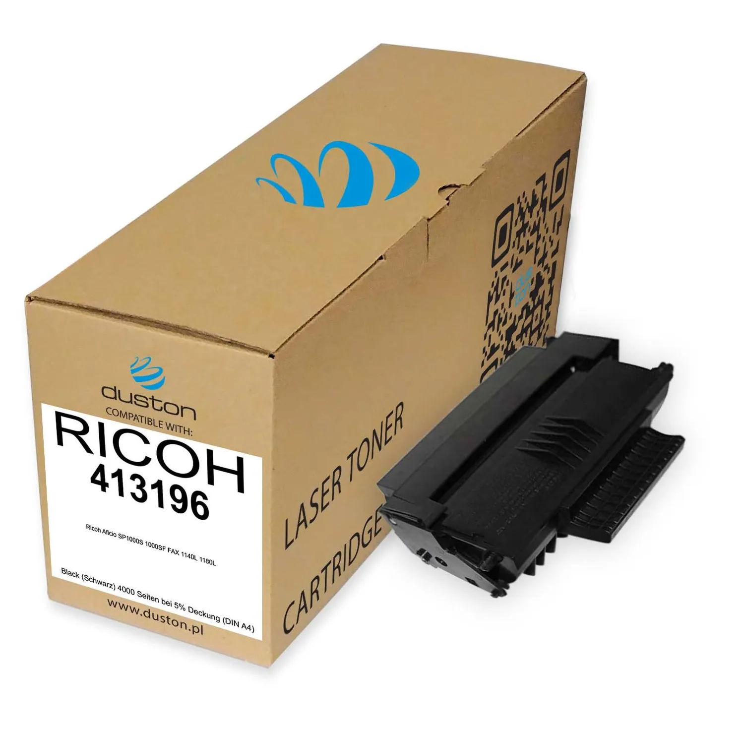 Duston 413196 Toner Schwarz Einzelpack für Ricoh SP1000S