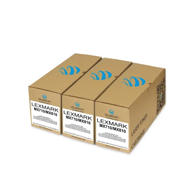 Duston 62D2000 622 Toner Schwarz 3er-Pack für Lexmark