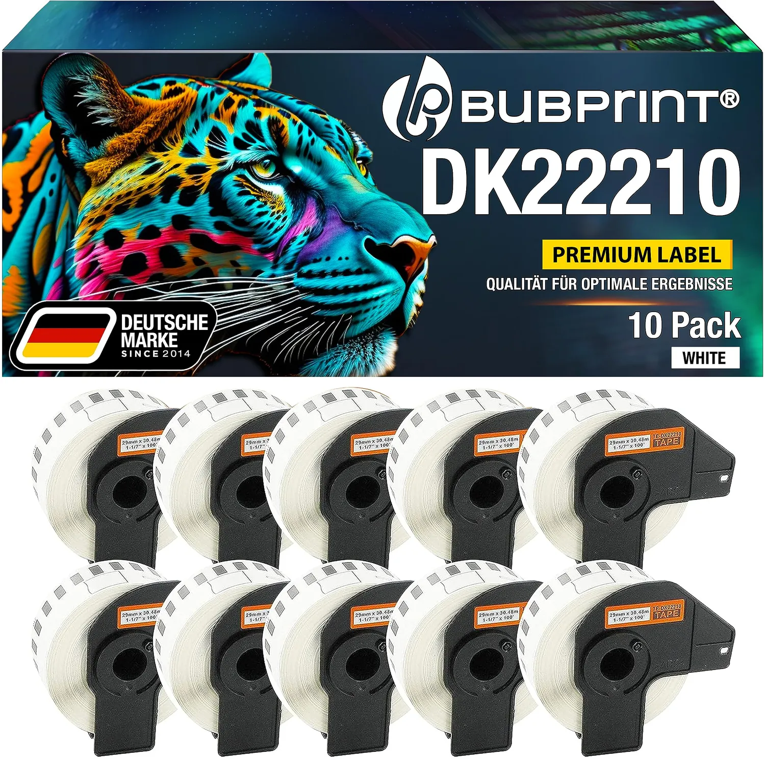 Bubprint DK-22210 Etiketten Endlos kompatibel