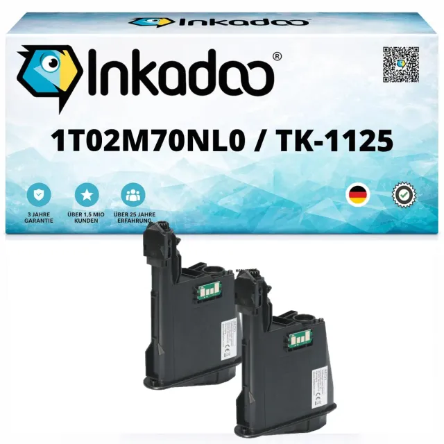 Inkadoo 1T02M70NL0 TK-1125 Toner Schwarz 2er 4200 Seiten