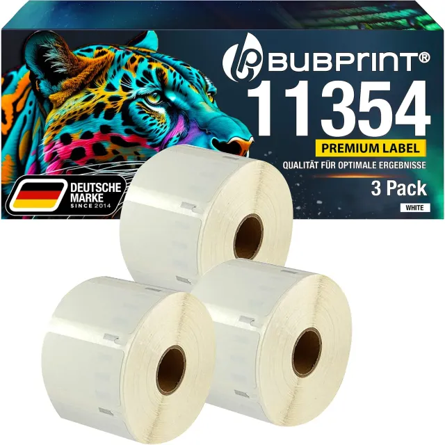 Bubprint 11354 Etiketten 57 x 32 mm Weiß