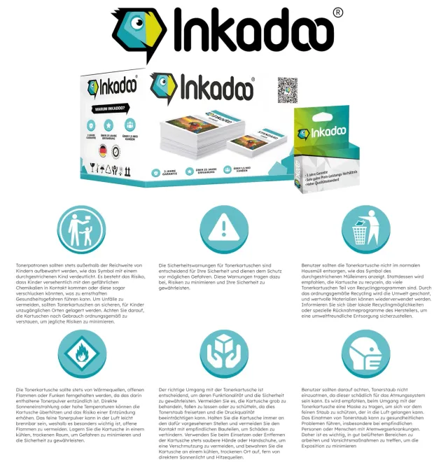 Inkadoo 4191A001 CP-13 Farbband Weiß kompatibel