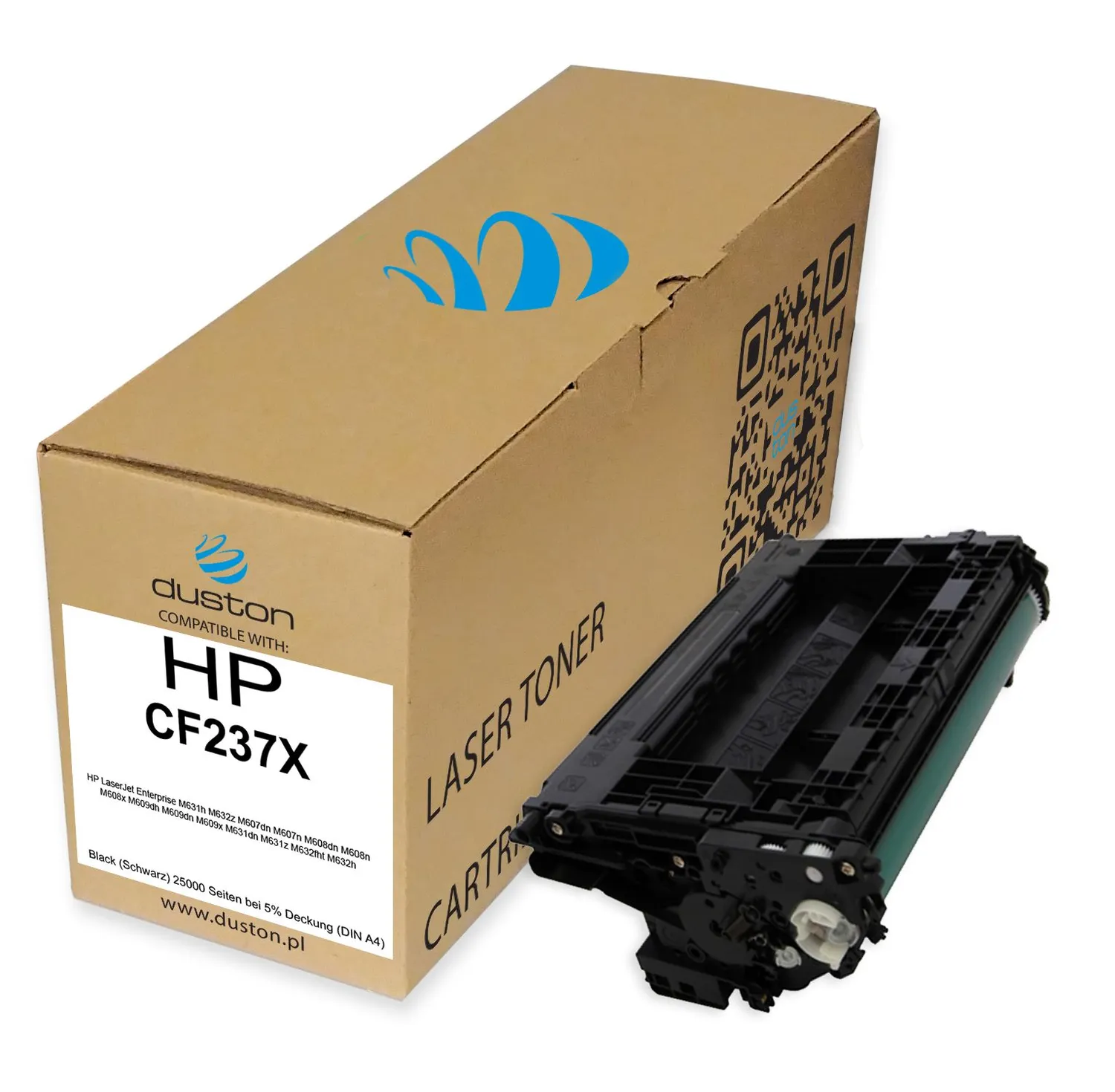 Duston CF237X 37X Toner Schwarz kompatibel mit HP