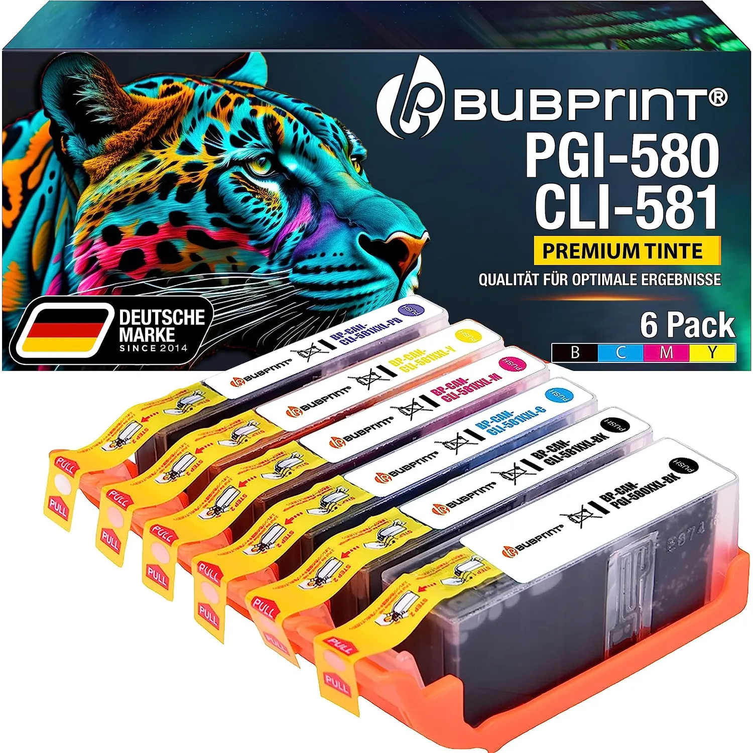 Bubprint PGI-580 CLI-581 XL Druckerpatronen kompatibel
