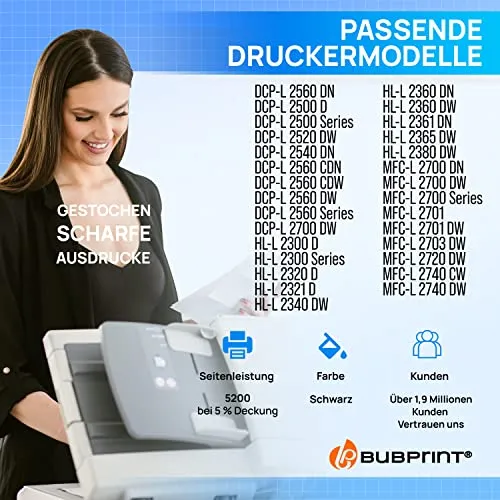 Bubprint TN-2320 TN-2310 XXL Toner Schwarz kompatibel