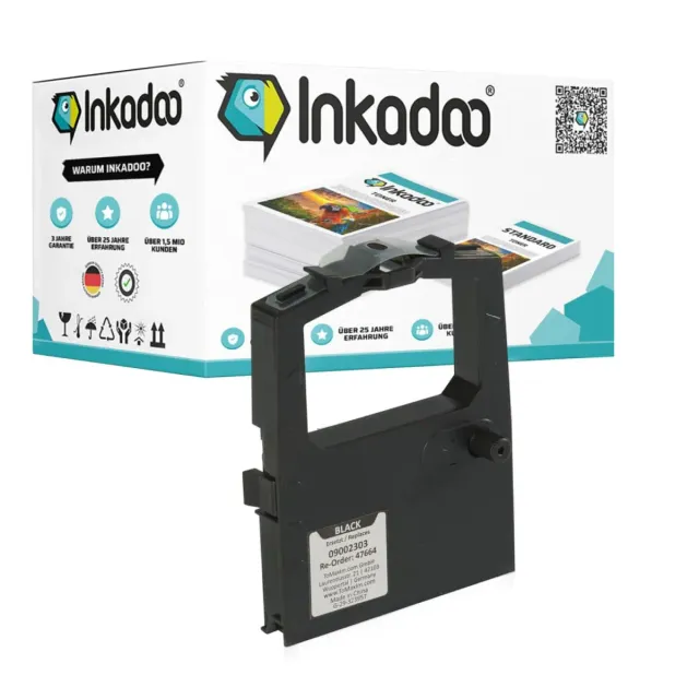 Inkadoo 09002303 Farbband Schwarz kompatibel 1010