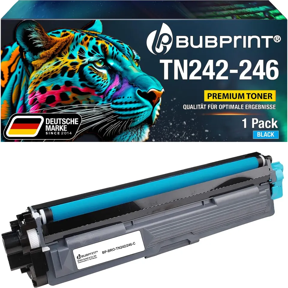 Bubprint TN-242C TN-246C Toner Cyan 2200 Seiten kompatibel