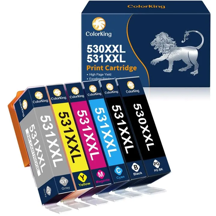 ColorKing PGI-530 XXL CLI-531 XXL Druckerpatronen 6er-Pack kompatibel