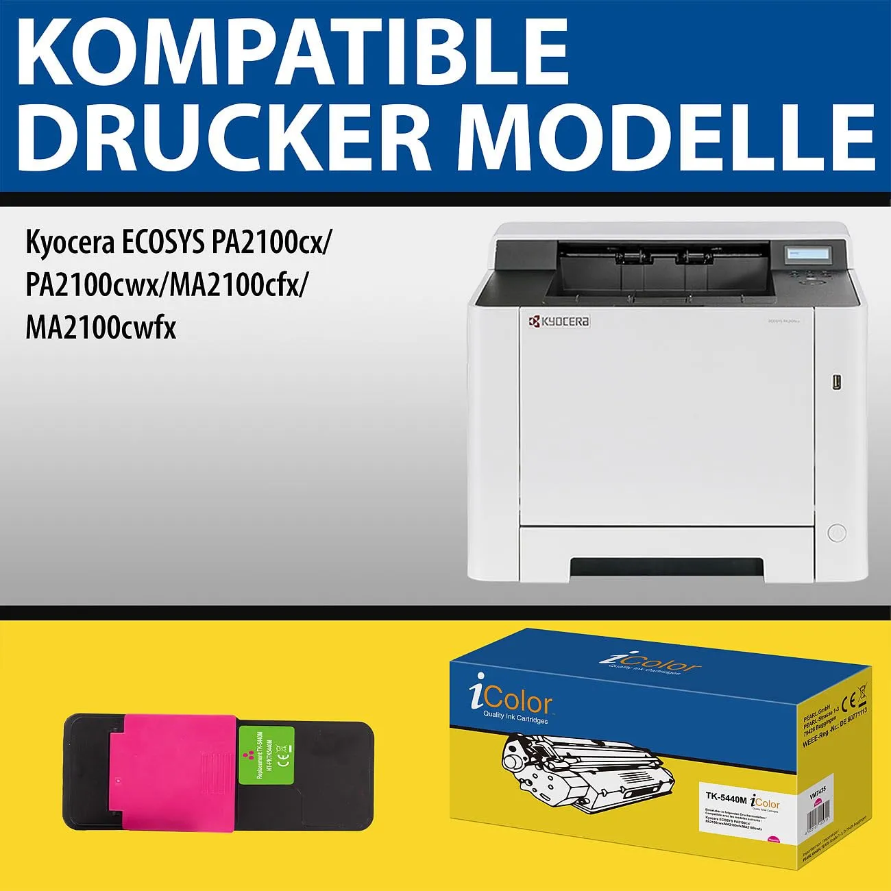 iColor Kyocera mA 2100 Cfx Toner kompatibel