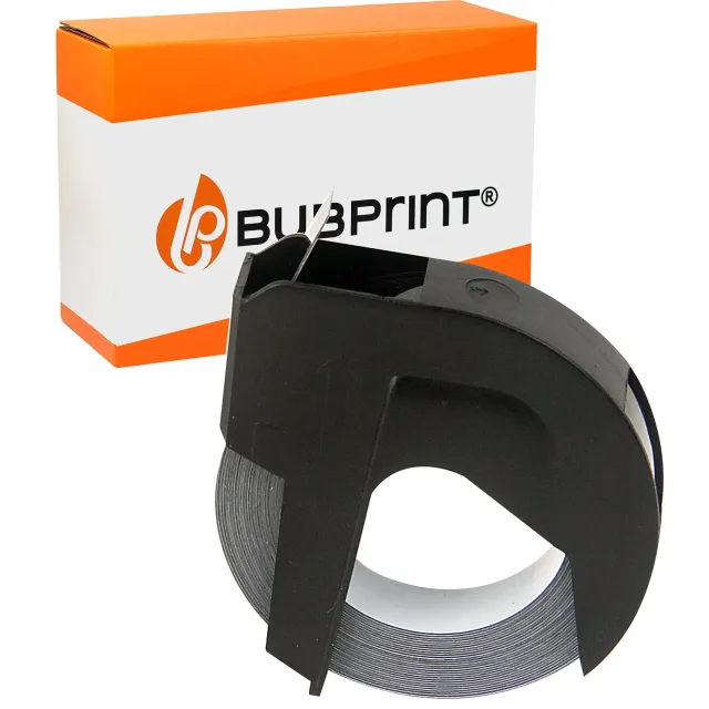 Bubprint S0847730 Prägeband Schwarz 9mm x 3m