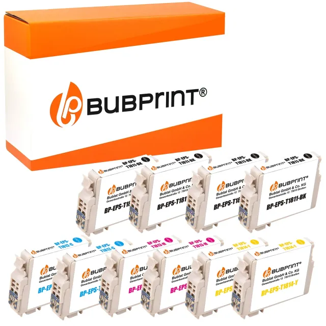 Bubprint 18XL T1811-T1814 Tintenpatronen 10er Pack