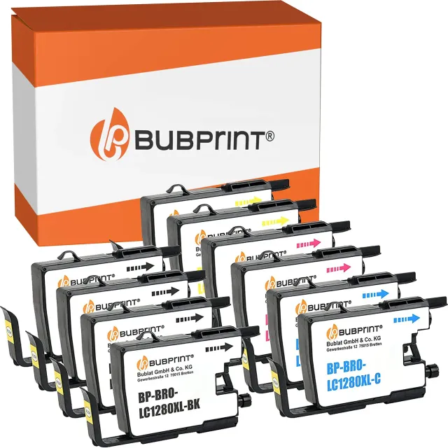 Bubprint Brother LC-1280 XL Druckerpatronen 10er-Pack kompatibel