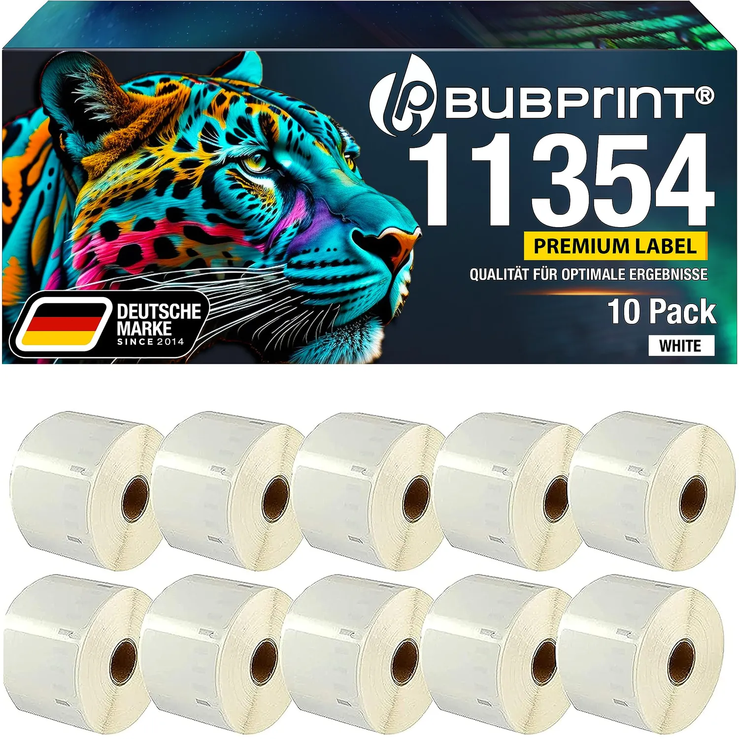 Bubprint 11354 Etiketten 57 x 32 mm Weiß