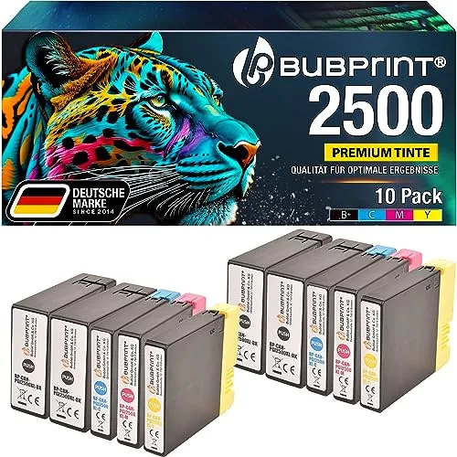 Bubprint PGI-2500XL Druckerpatronen 10er Multipack pigmentiert