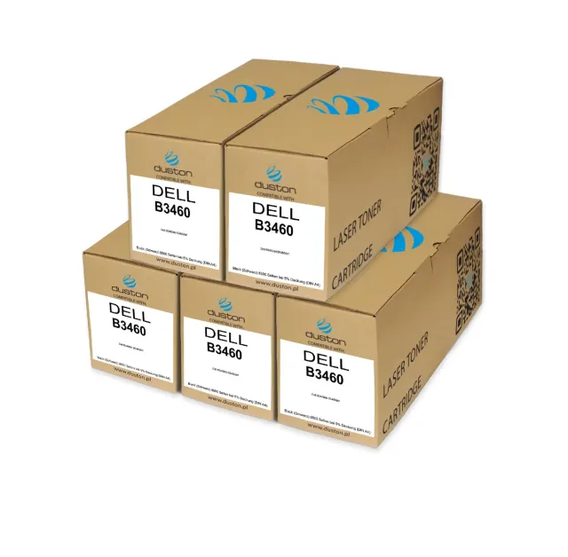 Duston B3460 593-11167 Toner Schwarz 5x für Dell