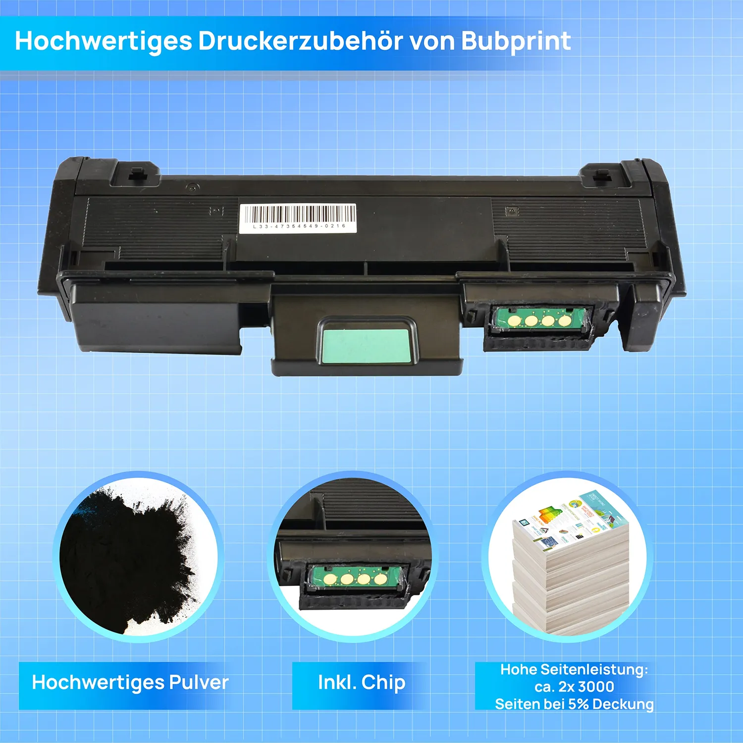 Bubprint MLT-D116L Toner Schwarz kompatibel