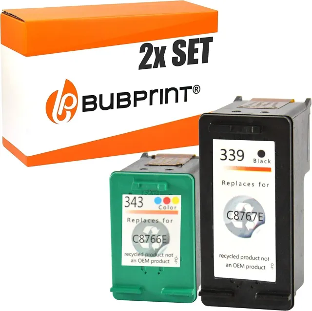 Bubprint 339 343 Druckerpatronen 2er-Pack kompatibel