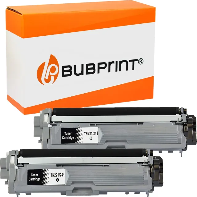Bubprint TN-241BK TN-245BK Toner Schwarz 2er-Set