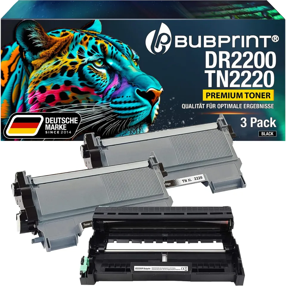 Bubprint TN-2220 DR-2200 Toner Trommel Set