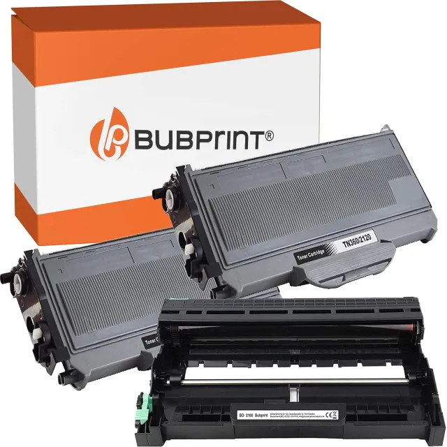 Bubprint TN-2120 DR-2100 Toner Trommel Set kompatibel