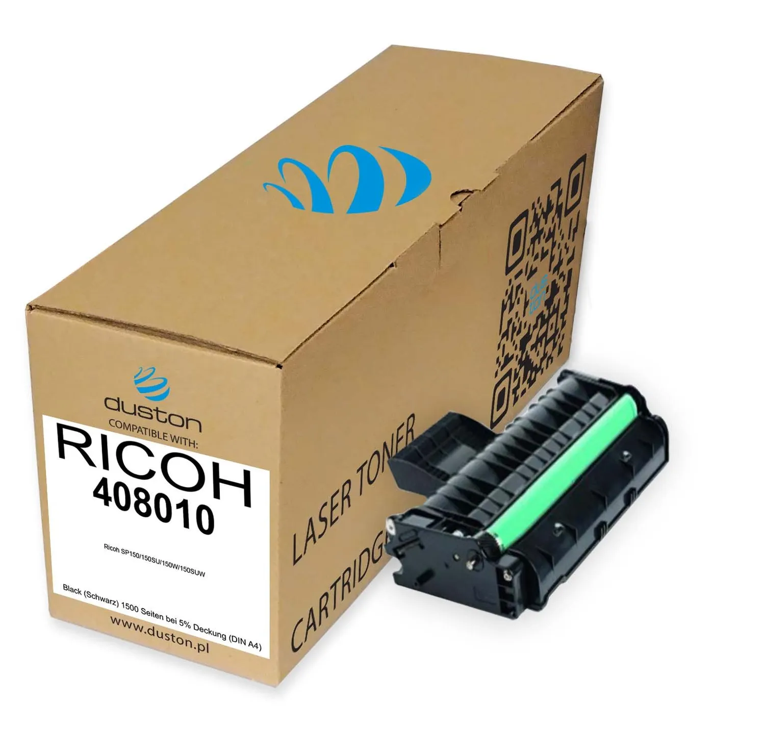 Duston 408010 Toner Schwarz 3er Pack für Ricoh SP150