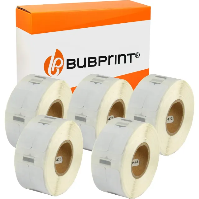 Bubprint Dymo 11353 S0722530 Etiketten 5 Rollen 25 x 13 mm weiß