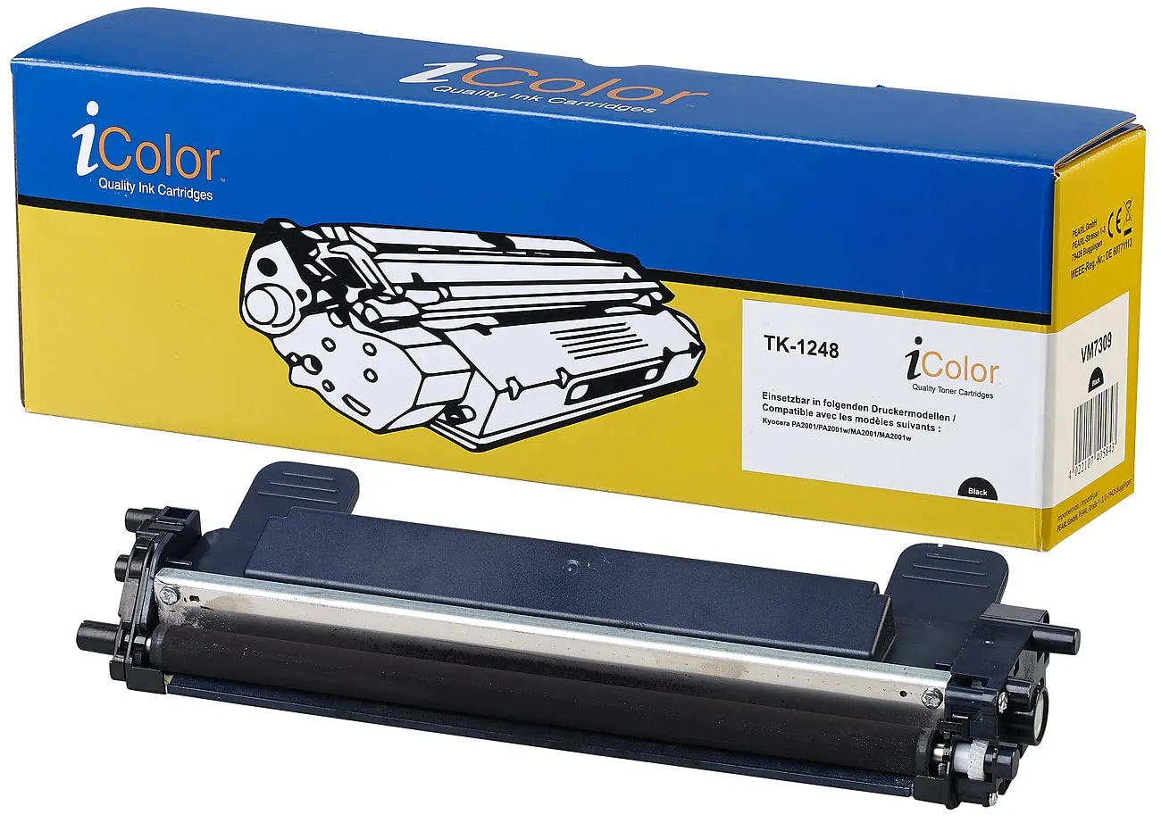 iColor TK-1248 Toner Schwarz kompatibel 2er Set