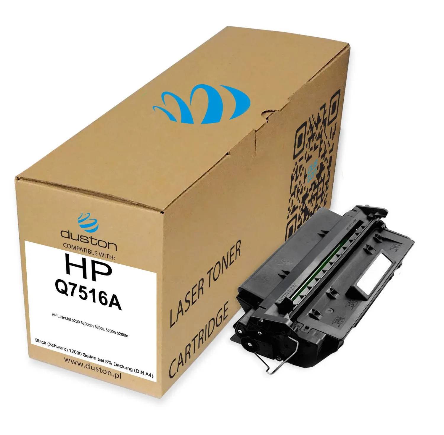 Duston Q7516A 16A Toner Schwarz Einzelpack kompatibel