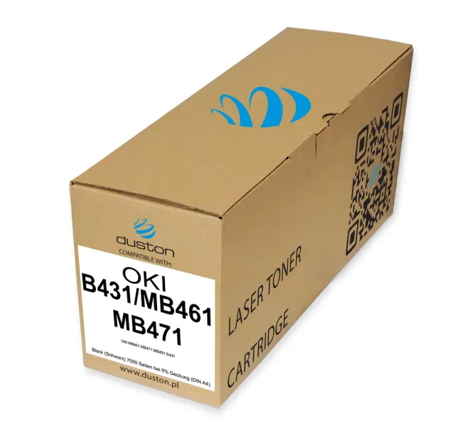 Duston 44574802 Toner Schwarz kompatibel Oki MB461