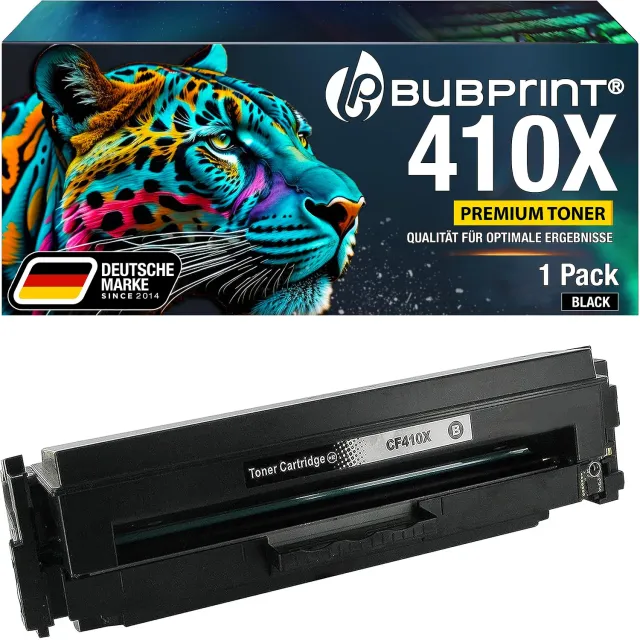 Bubprint HP 410A CF410A 410X CF410X Toner Schwarz XXL