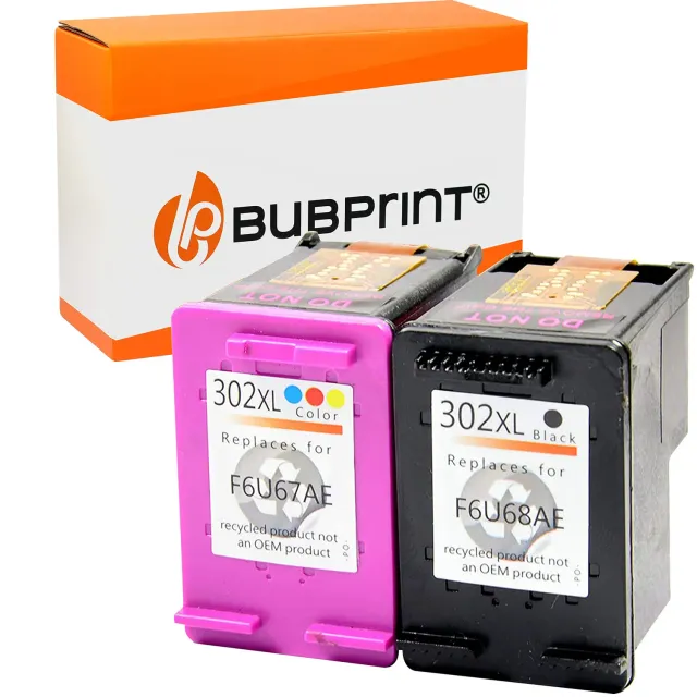 Bubprint 302XL Tintenpatronen 2er Schwarz Farbe kompatibel