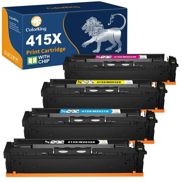 ColorKing 415X Toner Set für HP M479 Schwarz Cyan Gelb Magenta