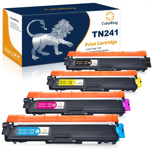 ColorKing TN241 TN245 Toner 4er-Pack Multipack