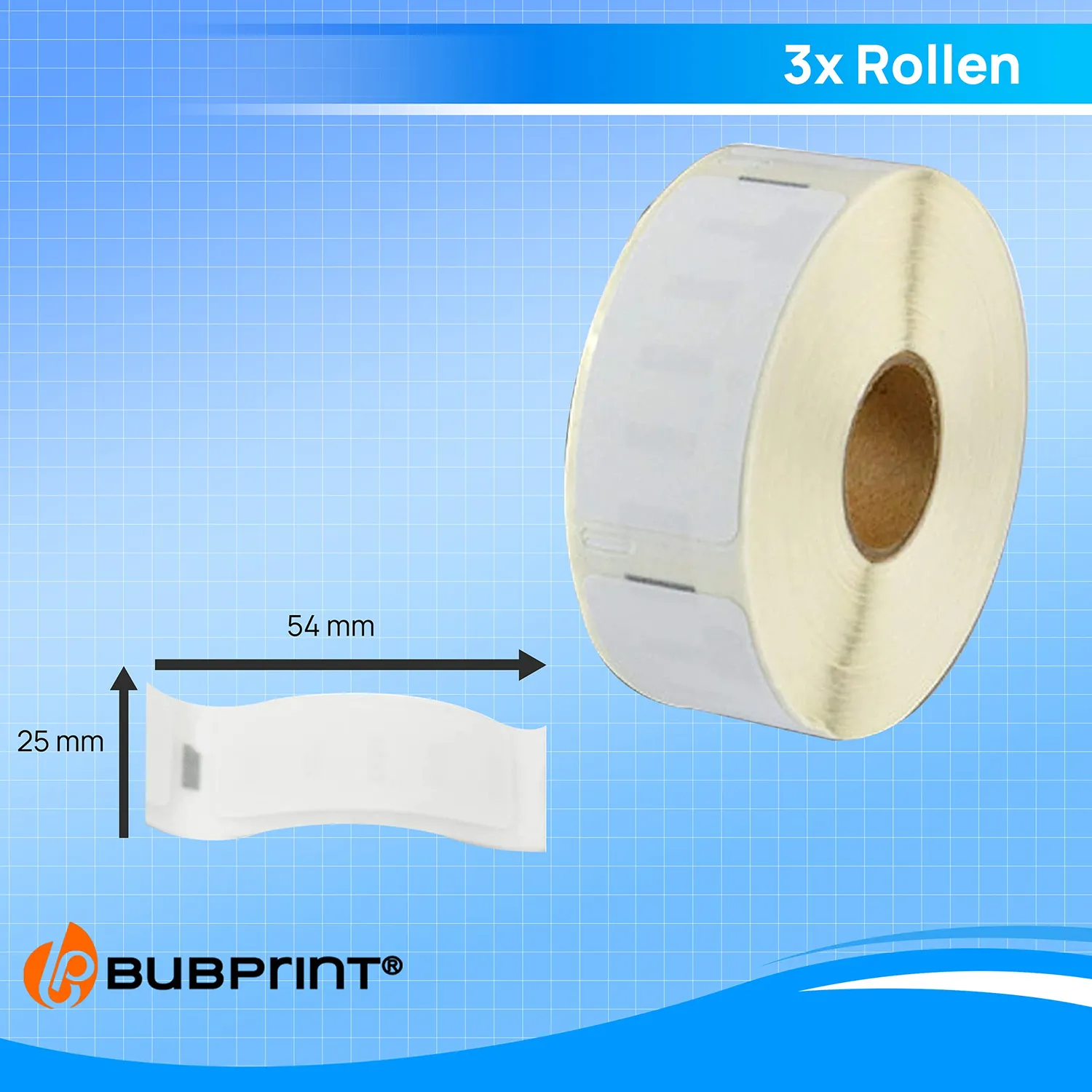 Bubprint 11352 Etiketten 25x54mm für Dymo kompatibel