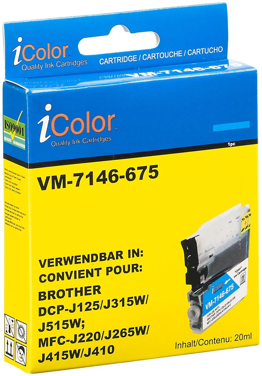 iColor ColorPack LC985 Tintenpatronen 4er Pack kompatibel