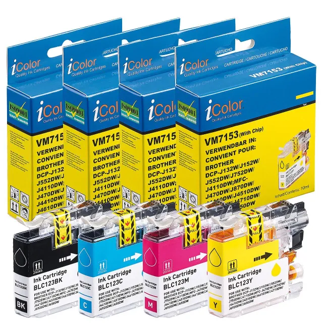 iColor LC-123 Tintenpatronen 4er ColorPack BK/C/M/Y