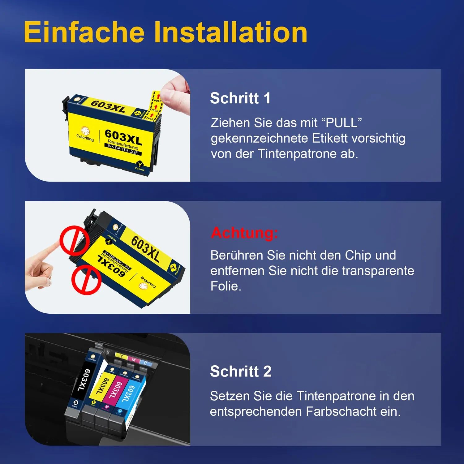 ColorKing 603XL Tintenpatronen Multipack kompatibel