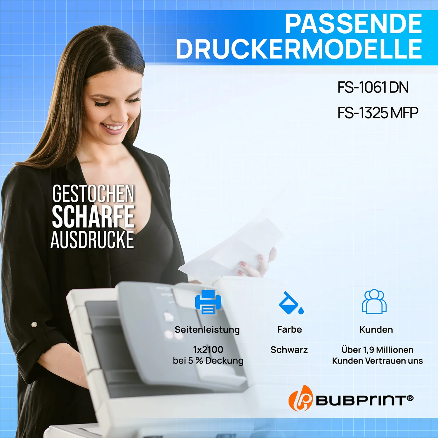 Bubprint TK-1125 Toner Schwarz 1 Stück 2.100 Seiten kompatibel