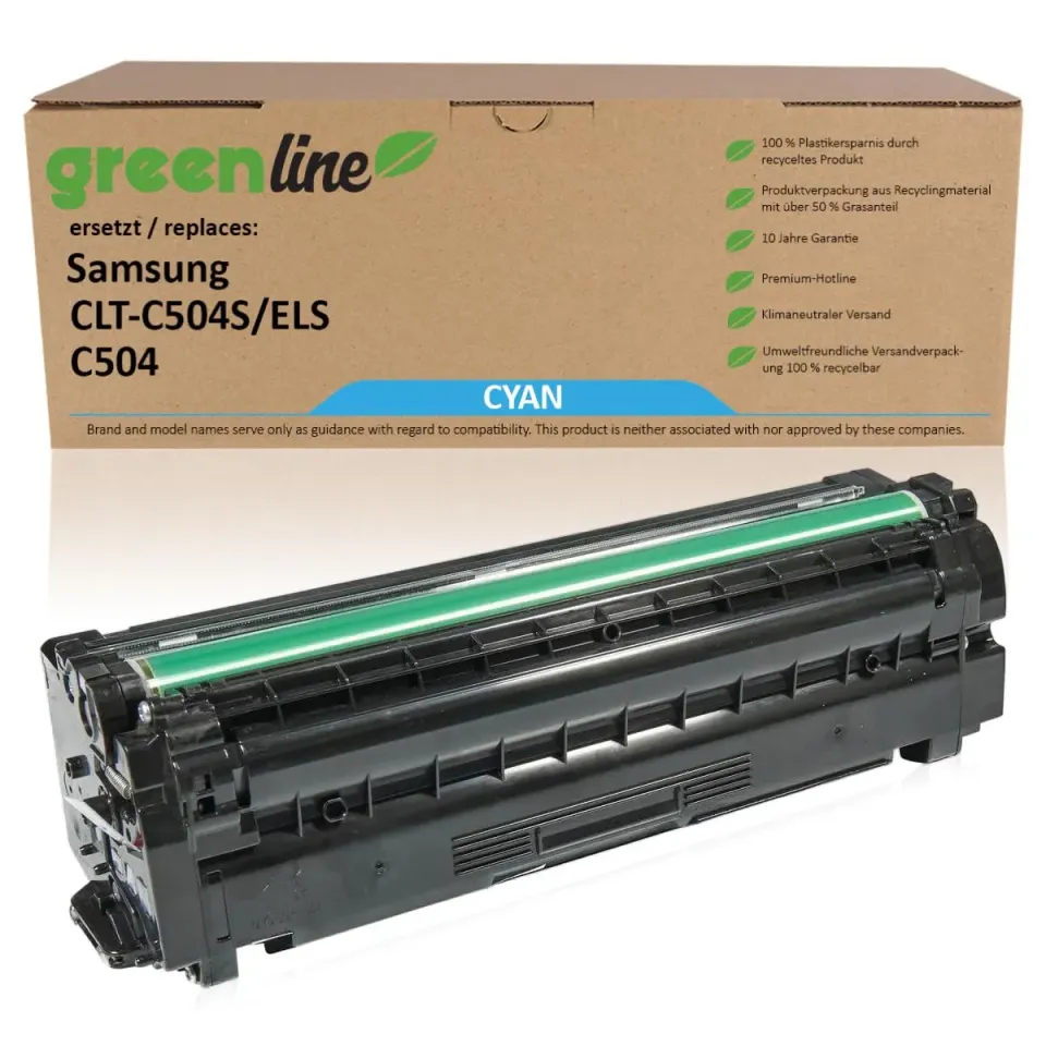 greenline CLT-Y504S Tonerkartusche Gelb kompatibel 1800 Seiten