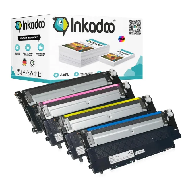 Inkadoo W2070A 117A Toner Multipack 4er hohe Reichweite