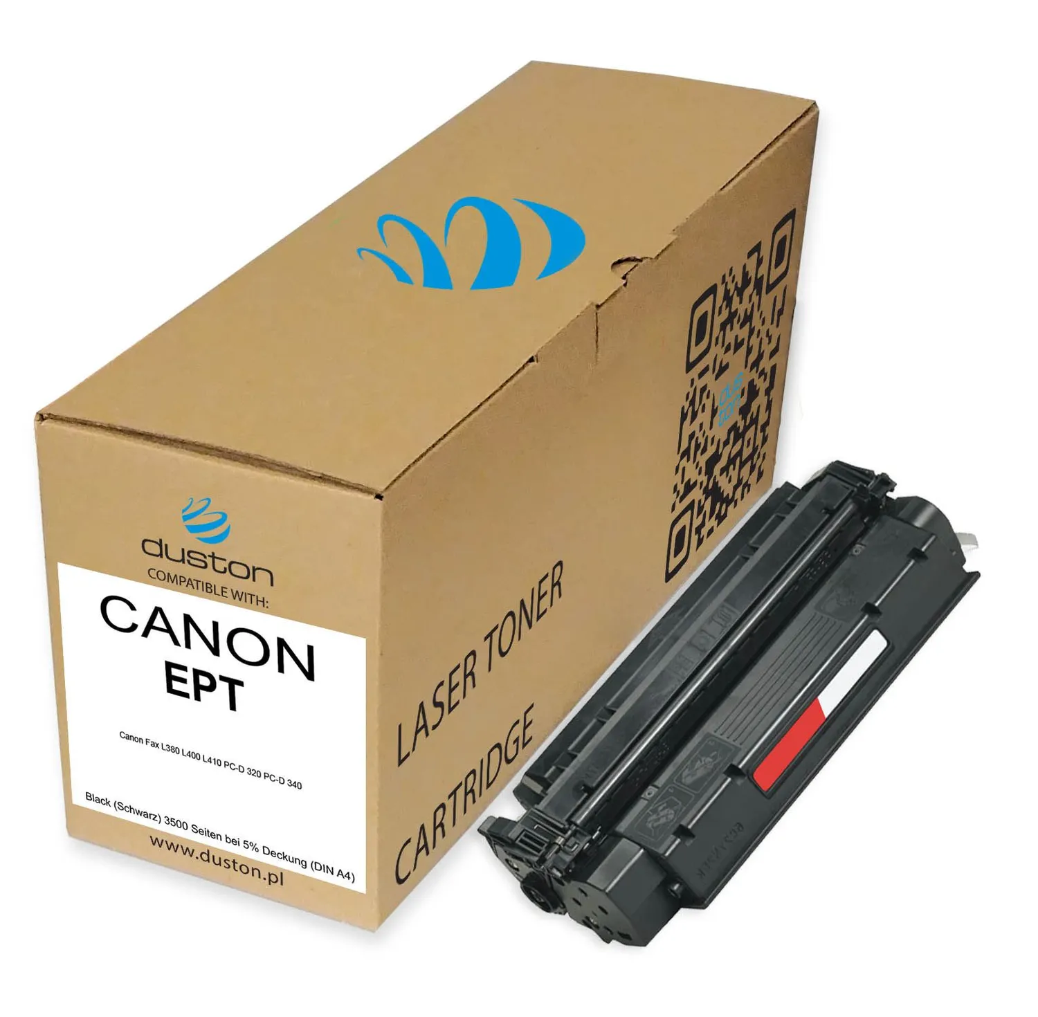 Duston EPT 7833A002 Toner Schwarz 3er-Pack für Canon Fax L380