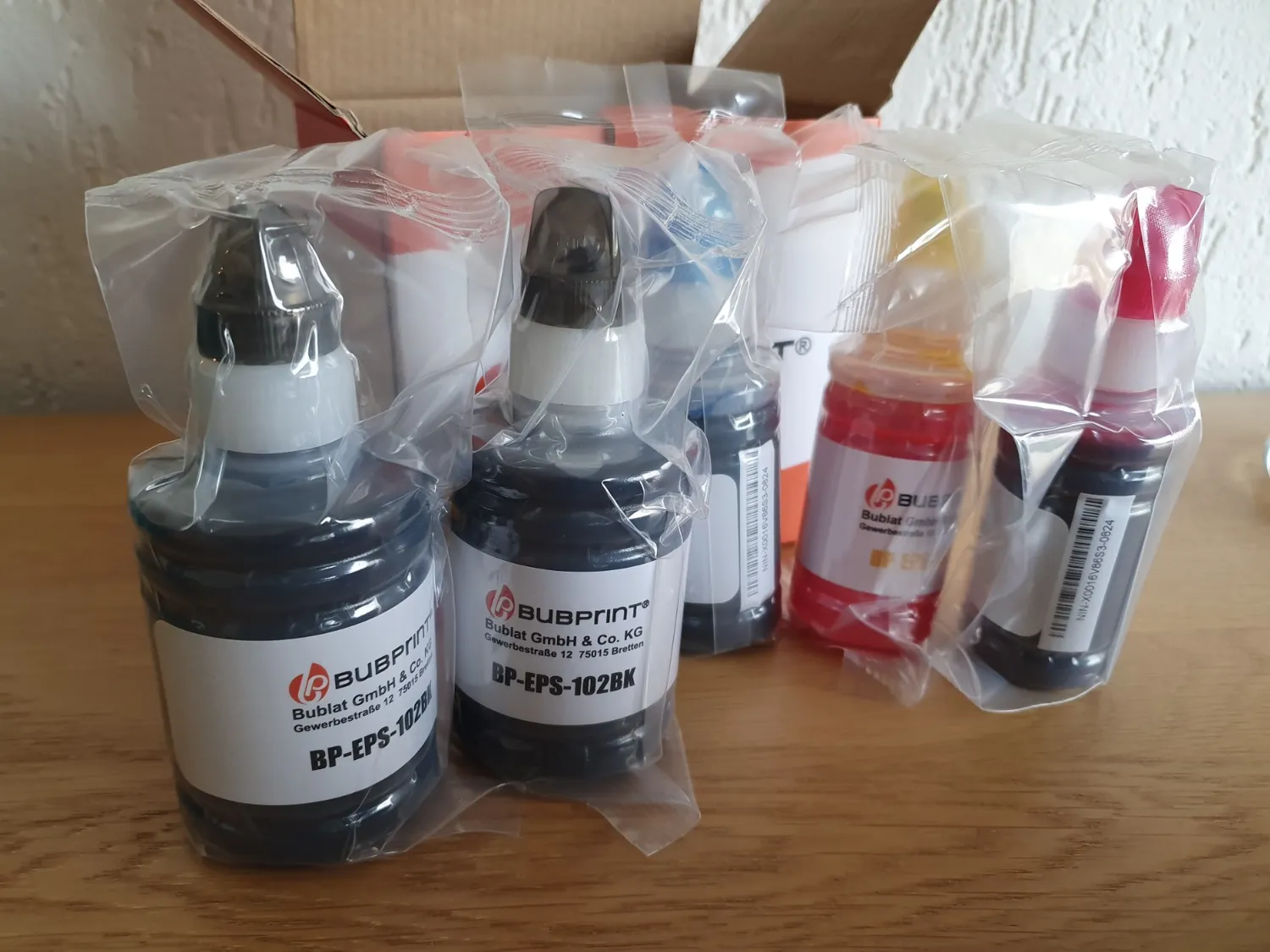 Bubprint 102 Tintenflaschen EcoTank Multipack kompatibel