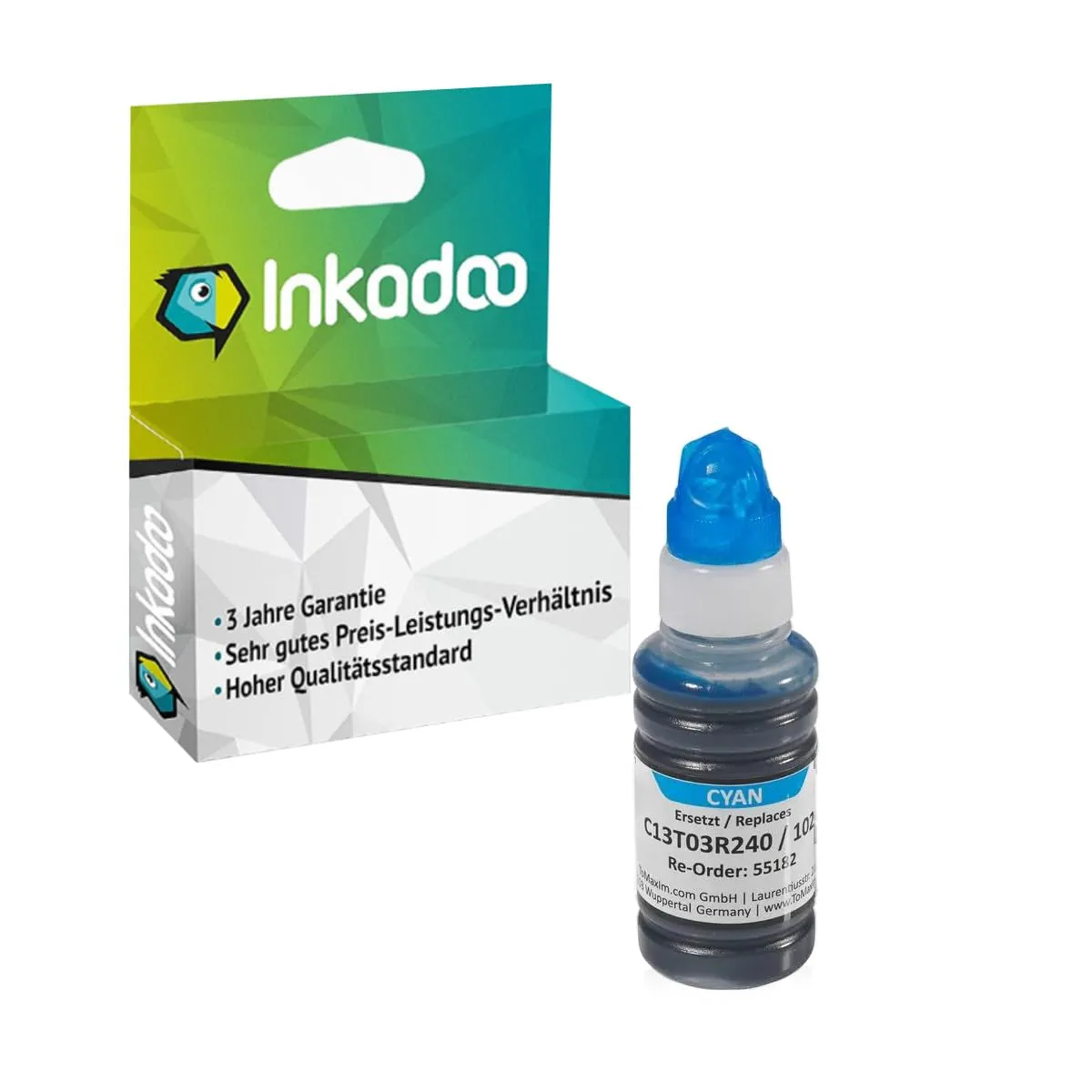 Inkadoo 102 Tintenflasche kompatibel